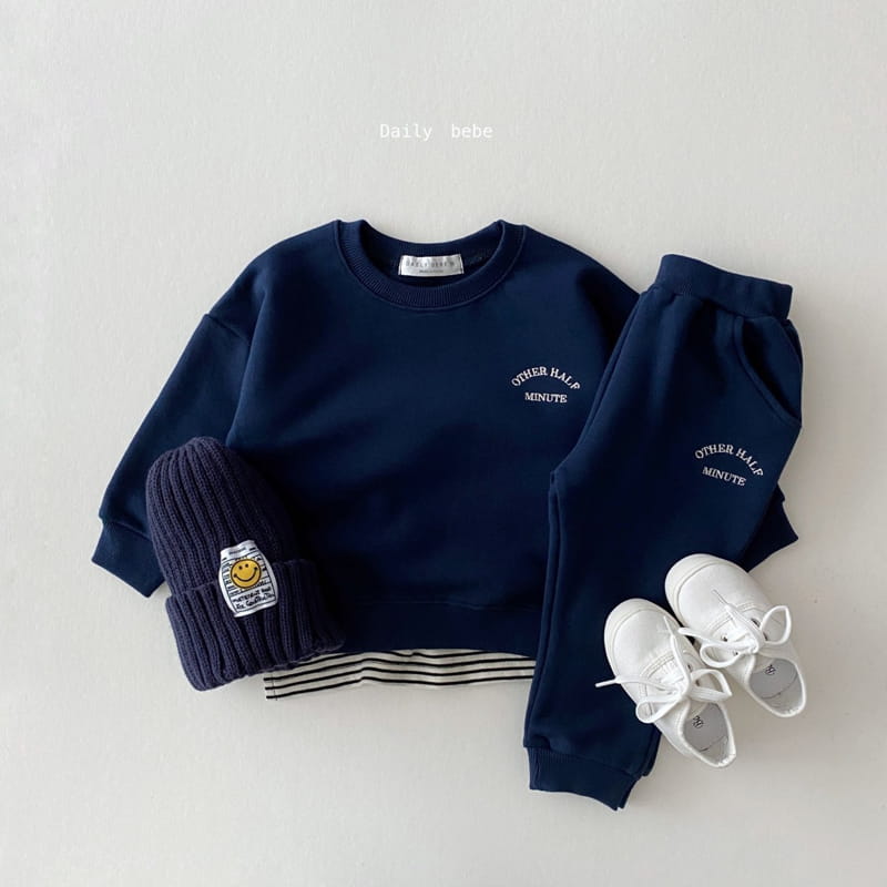DAILY BEBE - Korean Children Fashion - #Kfashion4kids - Other Half Top Bottom Set - 3