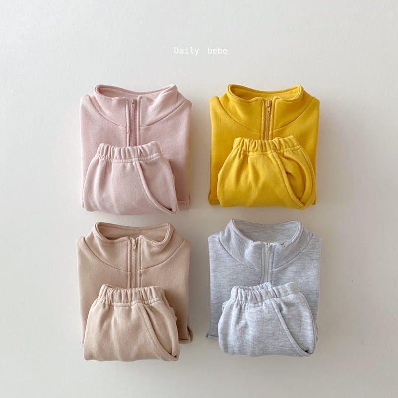 DAILY BEBE - Korean Children Fashion - #Kfashion4kids - Anorak Top Bottom Set - 4