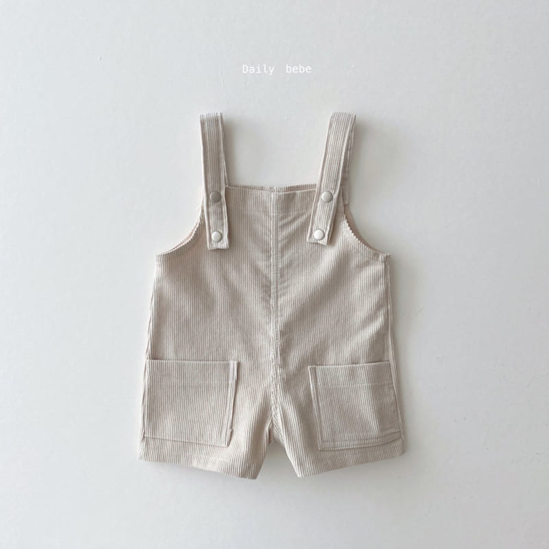 DAILY BEBE - Korean Children Fashion - #Kfashion4kids - Corduroy Suspender Pants
