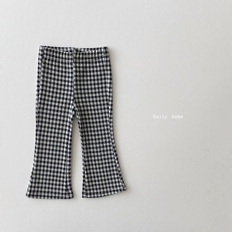 DAILY BEBE - Korean Children Fashion - #Kfashion4kids - Pattern Bootscut Pants