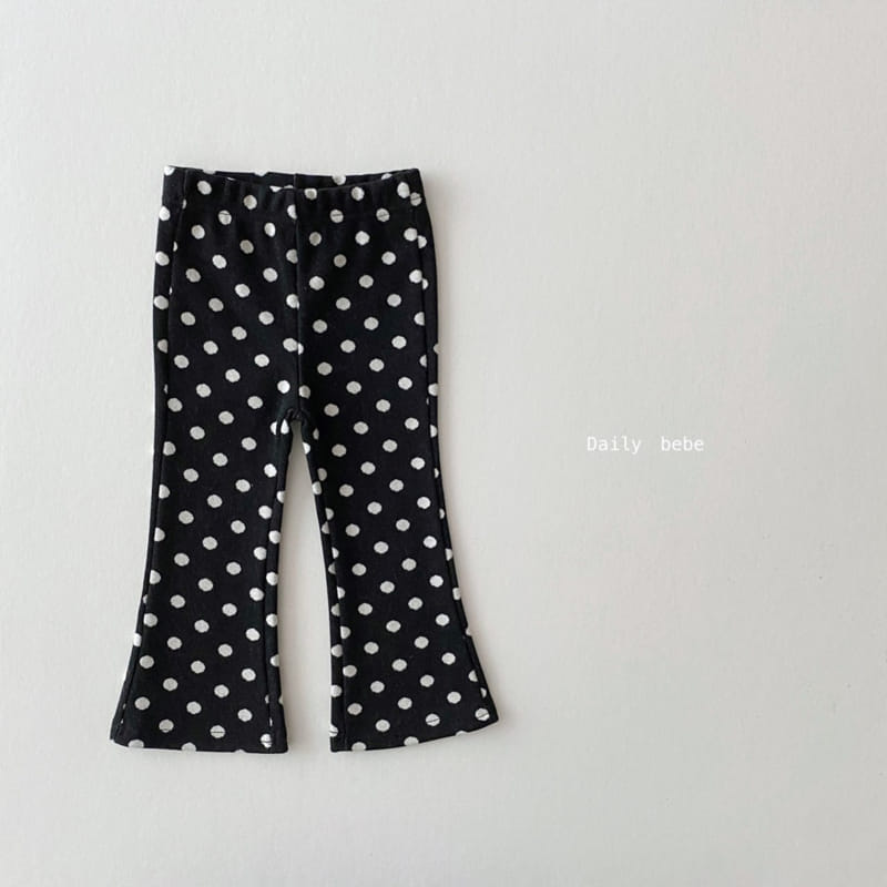 DAILY BEBE - Korean Children Fashion - #Kfashion4kids - Pattern Bootscut Pants - 2