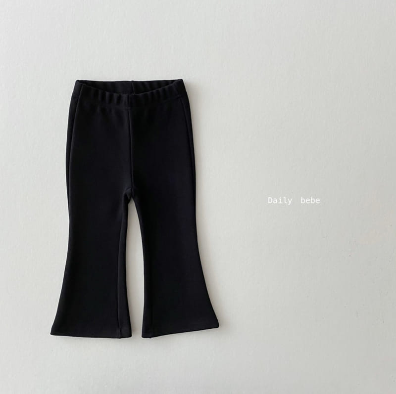DAILY BEBE - Korean Children Fashion - #Kfashion4kids - Pattern Bootscut Pants - 4