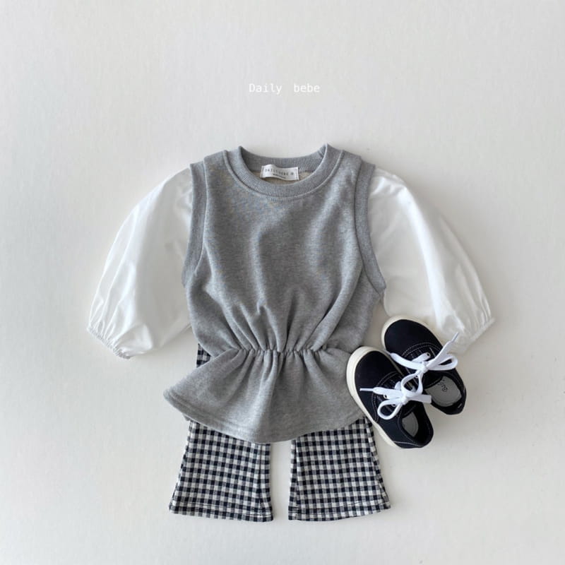 DAILY BEBE - Korean Children Fashion - #Kfashion4kids - Pattern Bootscut Pants - 6