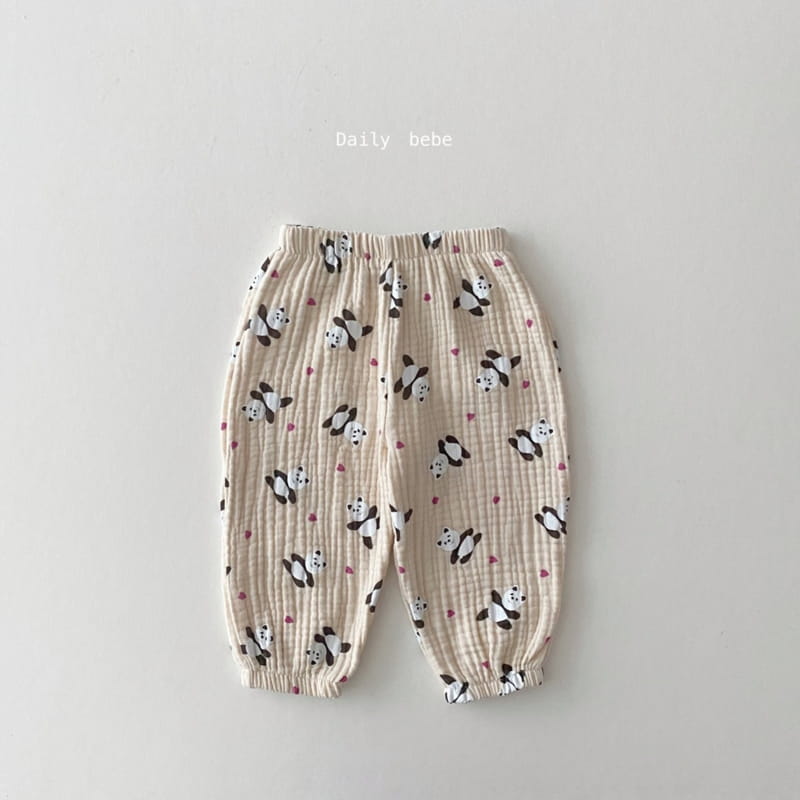 DAILY BEBE - Korean Children Fashion - #Kfashion4kids - Muslin Slacks - 6