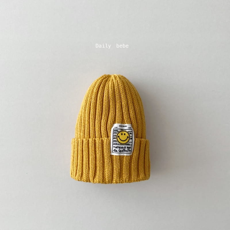 DAILY BEBE - Korean Children Fashion - #Kfashion4kids - Smile Patch Beanie