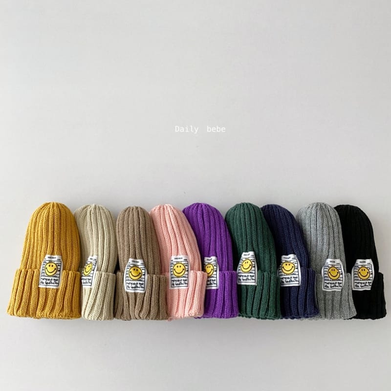 DAILY BEBE - Korean Children Fashion - #Kfashion4kids - Smile Patch Beanie - 10