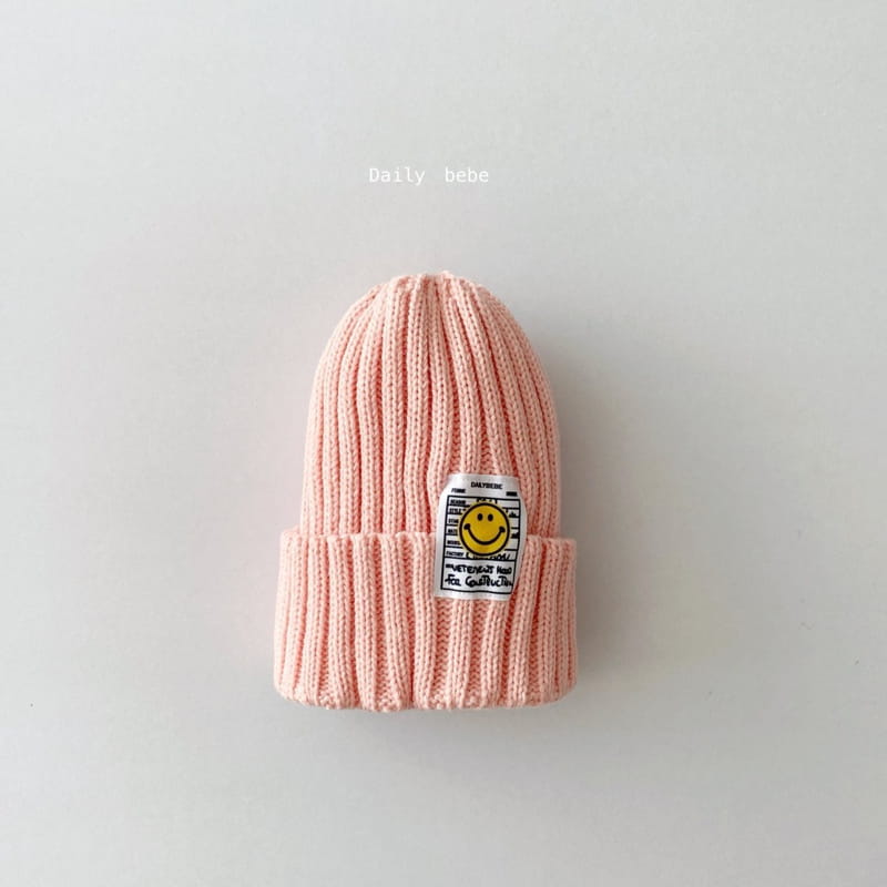 DAILY BEBE - Korean Children Fashion - #Kfashion4kids - Smile Patch Beanie - 2
