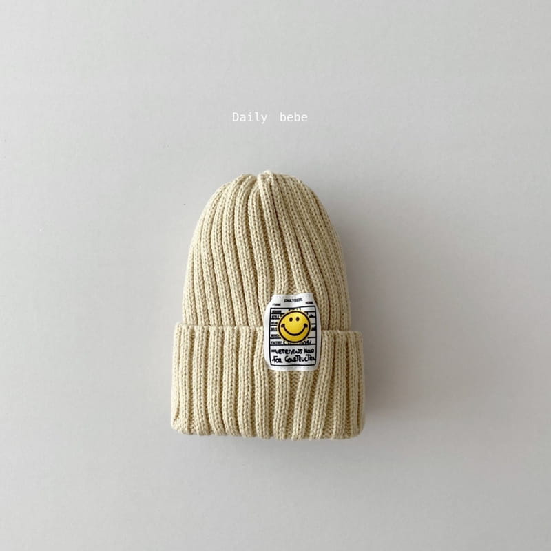 DAILY BEBE - Korean Children Fashion - #Kfashion4kids - Smile Patch Beanie - 3