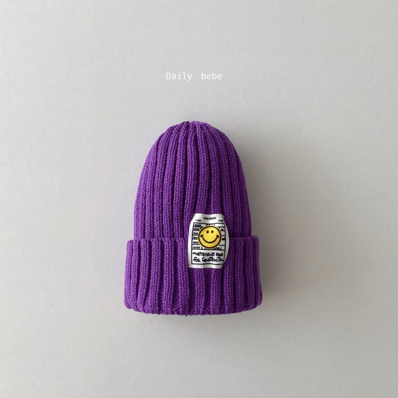 DAILY BEBE - Korean Children Fashion - #Kfashion4kids - Smile Patch Beanie - 5