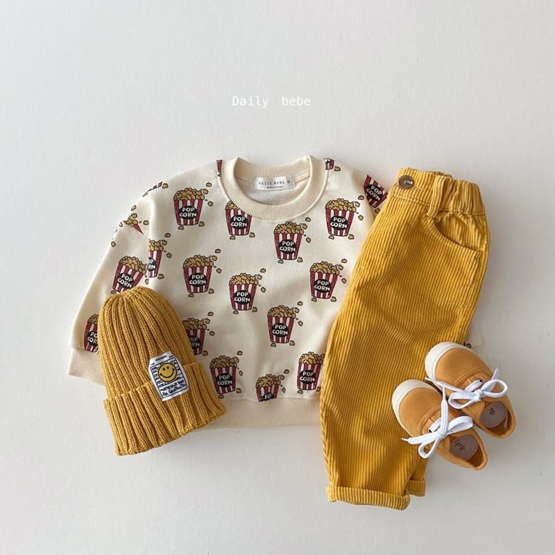 DAILY BEBE - Korean Children Fashion - #Kfashion4kids - Popcorn Sweatshirt - 4