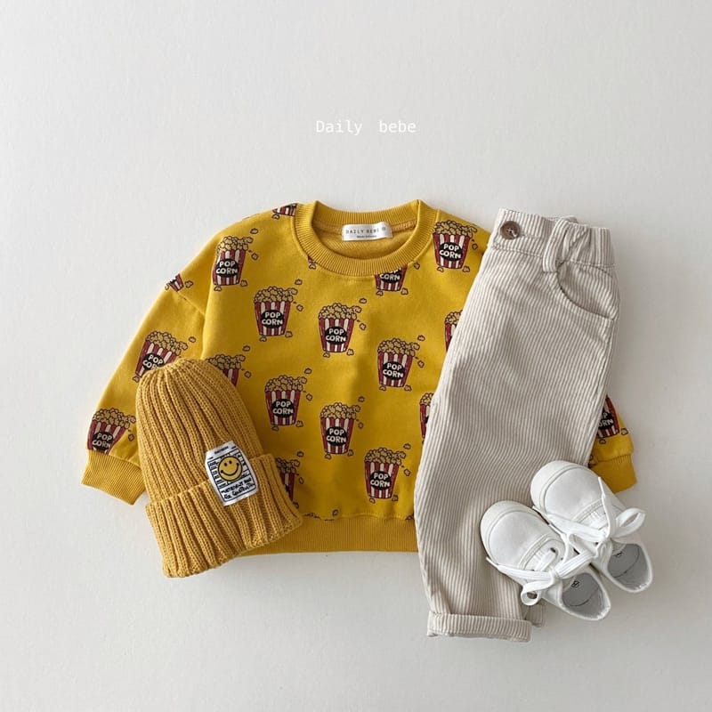 DAILY BEBE - Korean Children Fashion - #Kfashion4kids - Popcorn Sweatshirt - 5