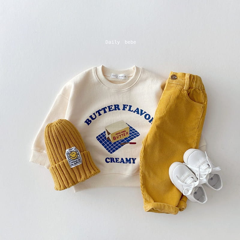 DAILY BEBE - Korean Children Fashion - #Kfashion4kids - Butter Sweatshirt - 2
