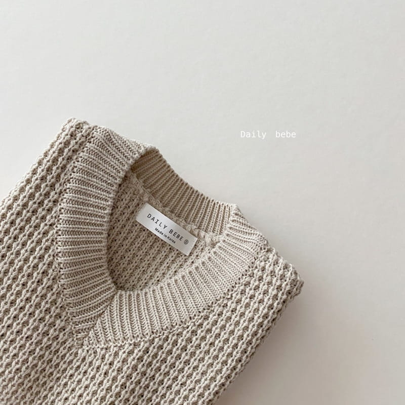 DAILY BEBE - Korean Children Fashion - #Kfashion4kids - Waffle Vest - 10
