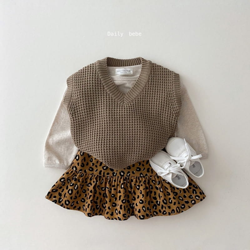 DAILY BEBE - Korean Children Fashion - #Kfashion4kids - Waffle Vest - 7