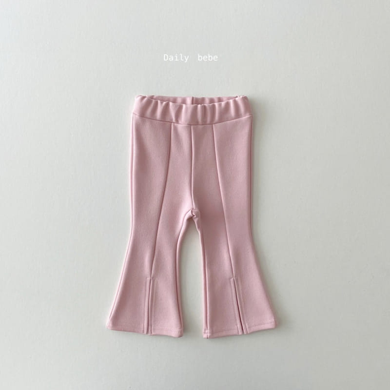 DAILY BEBE - Korean Children Fashion - #Kfashion4kids - Slit Bootscut Pants