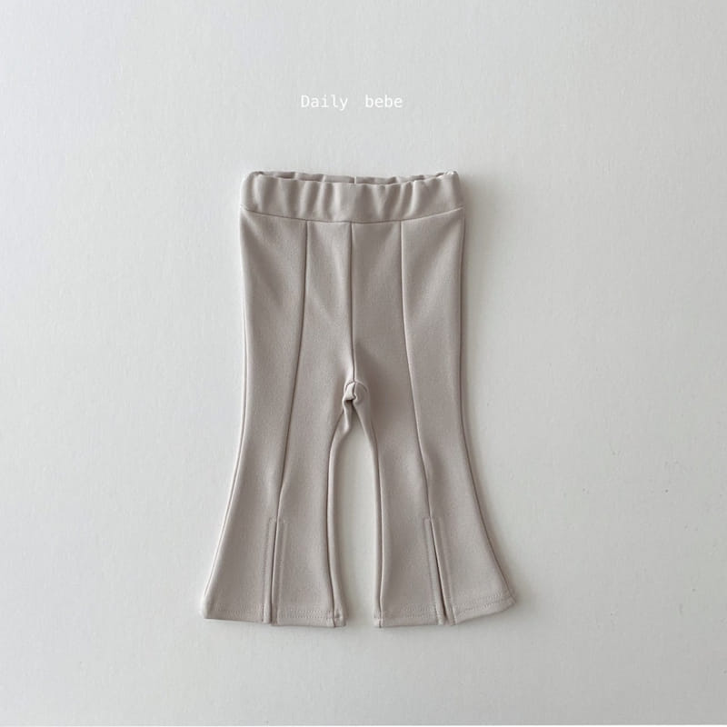 DAILY BEBE - Korean Children Fashion - #Kfashion4kids - Slit Bootscut Pants - 2