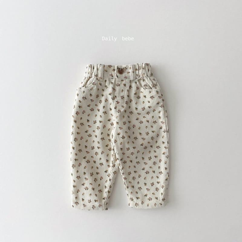 DAILY BEBE - Korean Children Fashion - #Kfashion4kids - Corduroy Baggy Pants