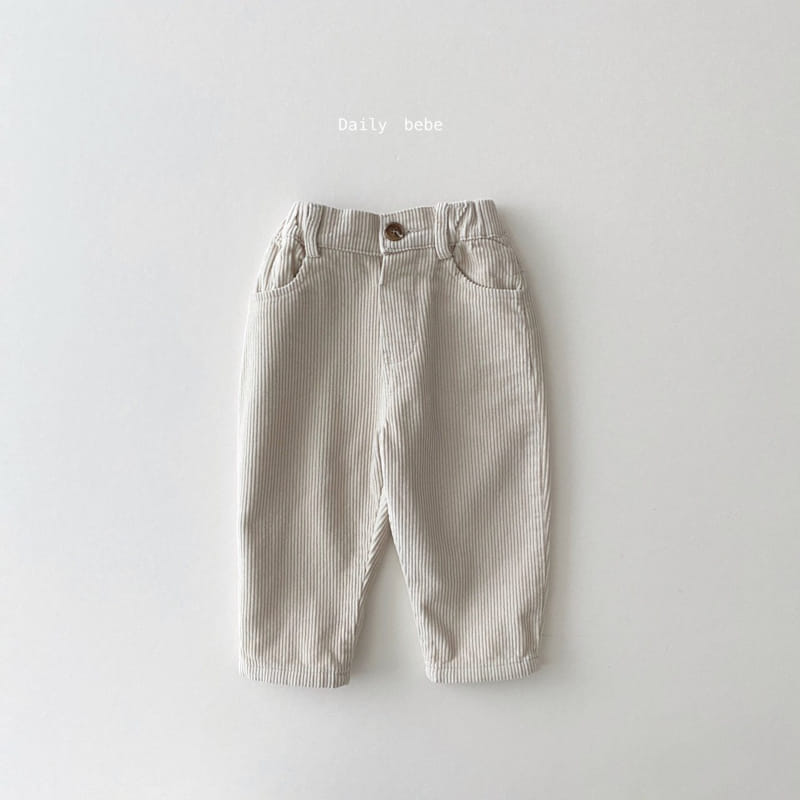 DAILY BEBE - Korean Children Fashion - #Kfashion4kids - Corduroy Baggy Pants - 2