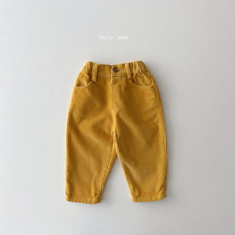 DAILY BEBE - Korean Children Fashion - #Kfashion4kids - Corduroy Baggy Pants - 3