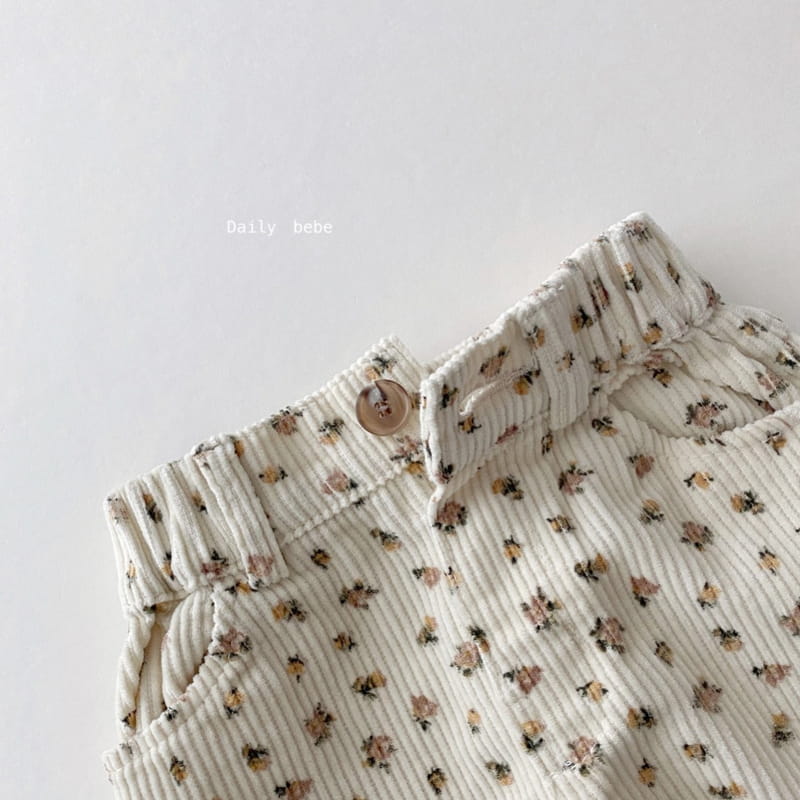 DAILY BEBE - Korean Children Fashion - #Kfashion4kids - Corduroy Baggy Pants - 5