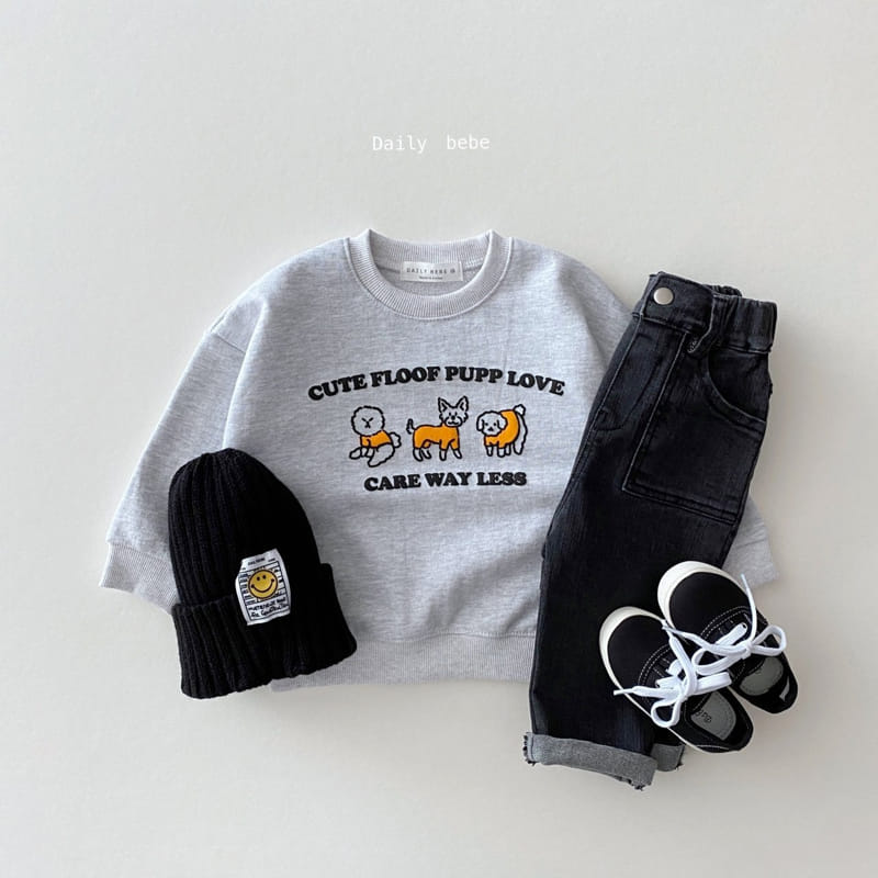 DAILY BEBE - Korean Children Fashion - #Kfashion4kids - Baggy Denim Pants - 6