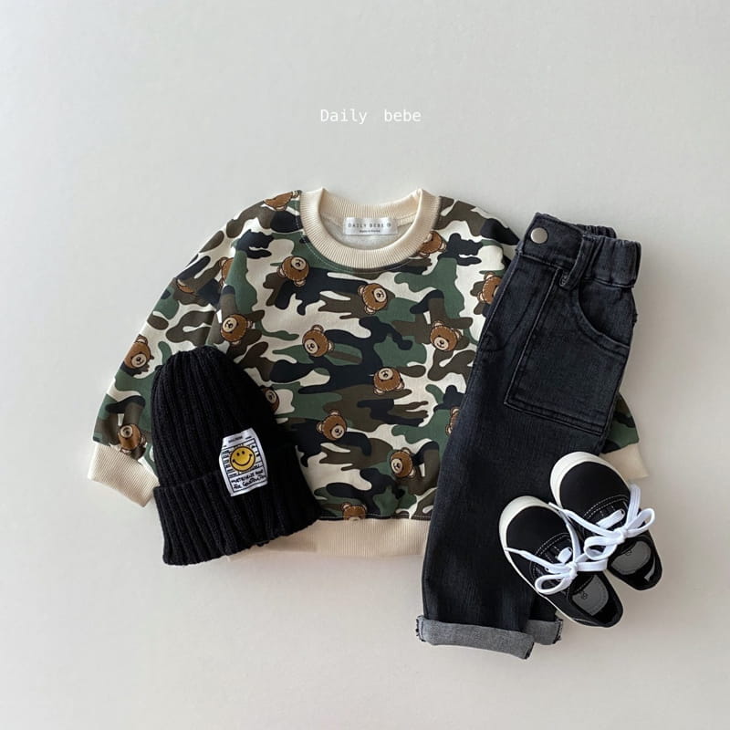 DAILY BEBE - Korean Children Fashion - #Kfashion4kids - Baggy Denim Pants - 7