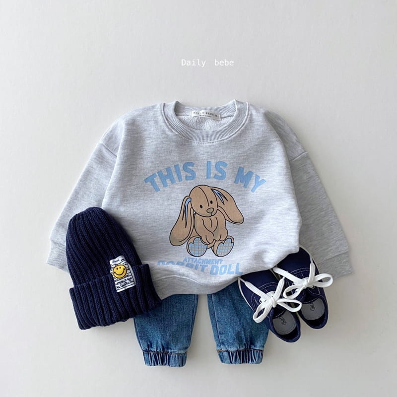 DAILY BEBE - Korean Children Fashion - #Kfashion4kids - Denim Jogger Pants - 5