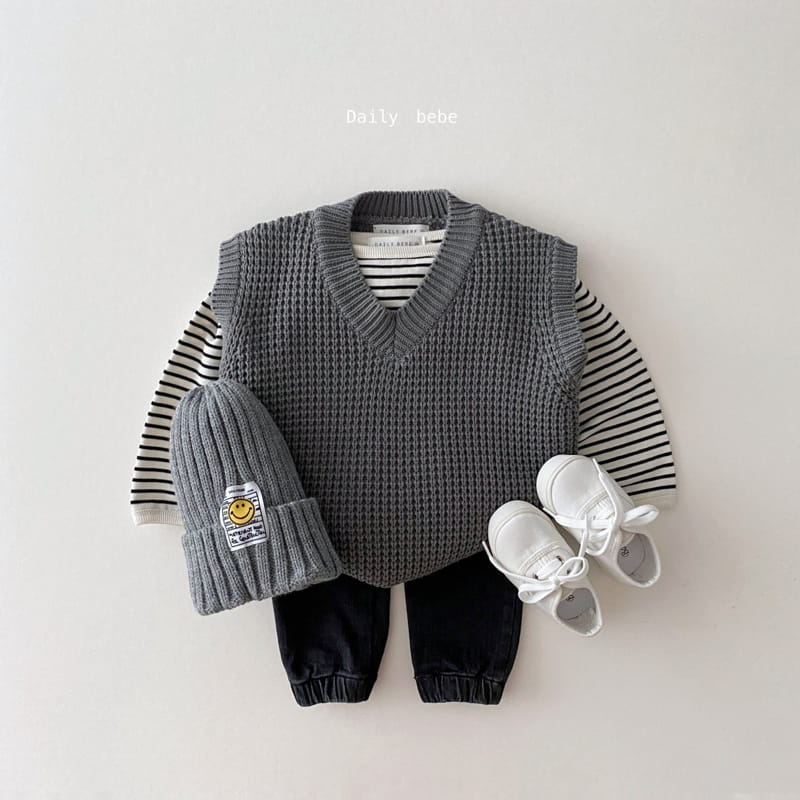 DAILY BEBE - Korean Children Fashion - #Kfashion4kids - Denim Jogger Pants - 8
