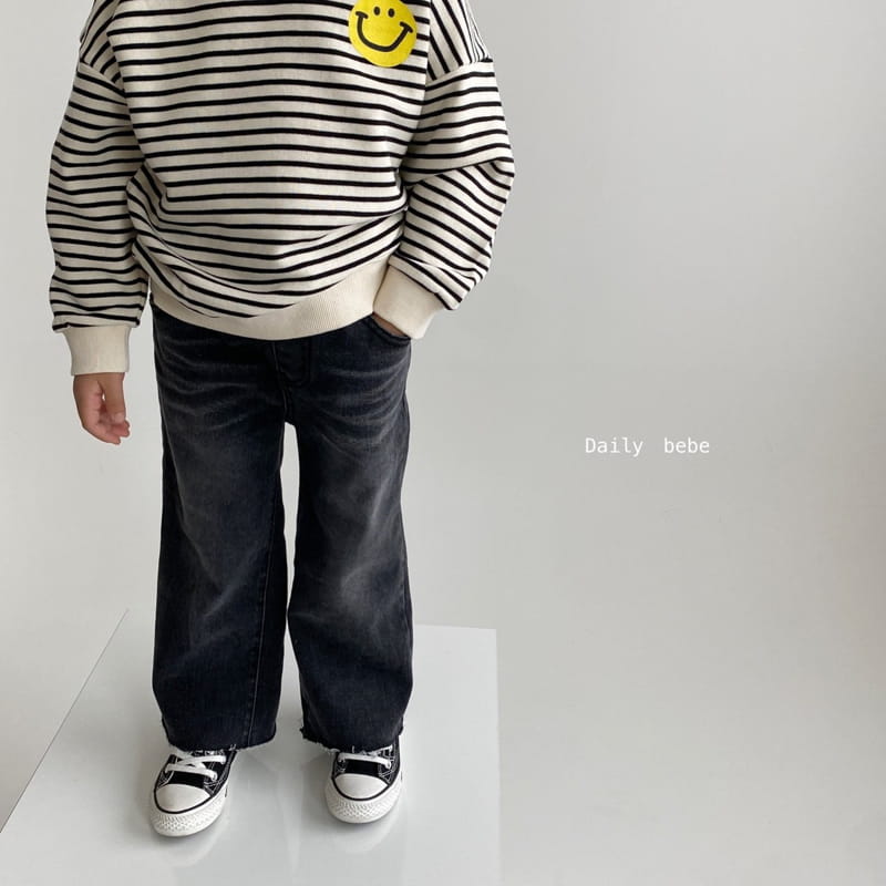 DAILY BEBE - Korean Children Fashion - #Kfashion4kids - Wide Denim Pants - 11
