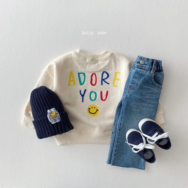 DAILY BEBE - Korean Children Fashion - #Kfashion4kids - Wide Denim Pants - 7