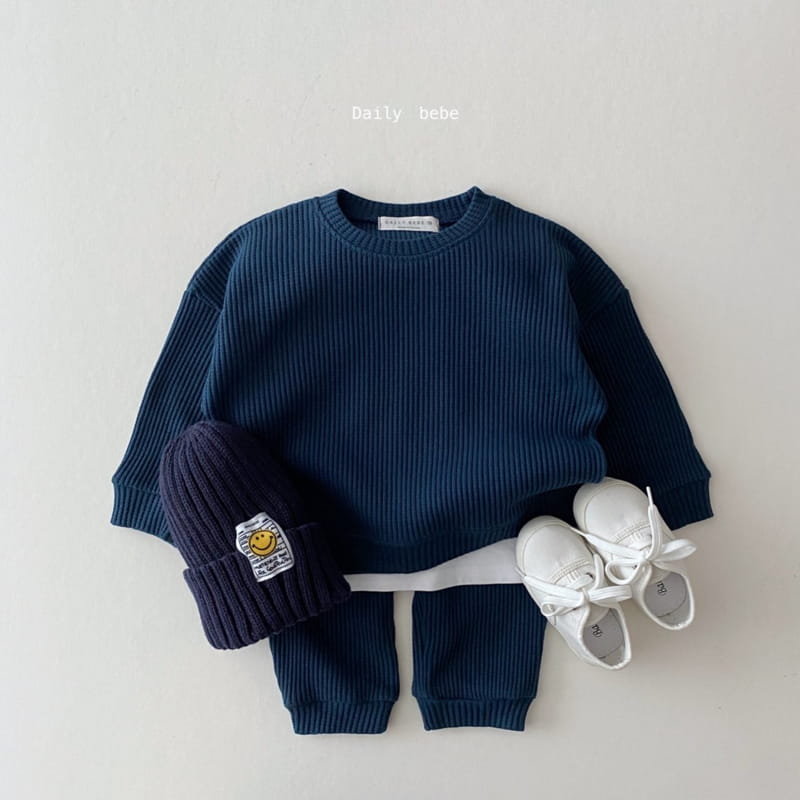 DAILY BEBE - Korean Children Fashion - #Kfashion4kids - Waffle Top Bloomer Set - 4