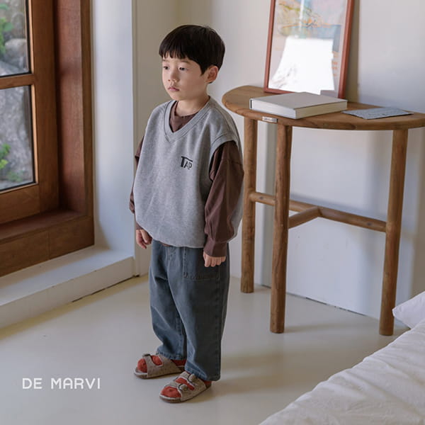 DE MARVI - Korean Children Fashion - #Kfashion4kids - Terry Vest - 9