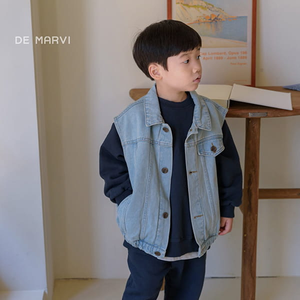 DE MARVI - Korean Children Fashion - #Kfashion4kids - Nine Denim Vest