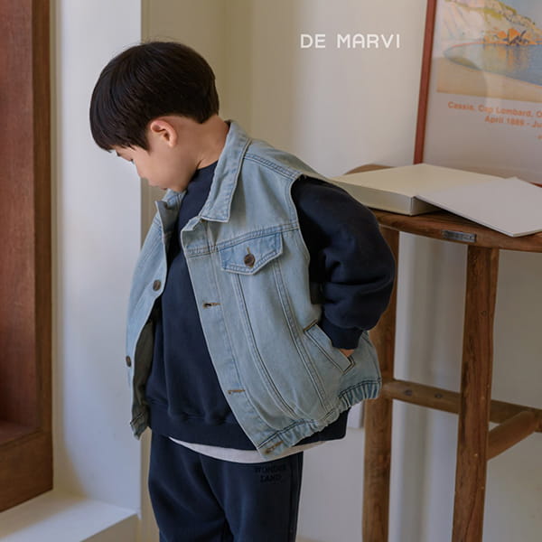 DE MARVI - Korean Children Fashion - #Kfashion4kids - Nine Denim Vest - 2