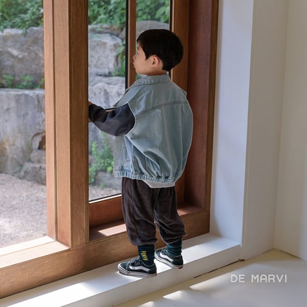 DE MARVI - Korean Children Fashion - #Kfashion4kids - Nine Denim Vest - 5