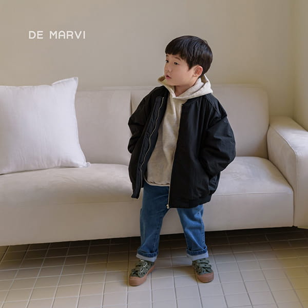 DE MARVI - Korean Children Fashion - #Kfashion4kids - One Span Denim Pants - 12