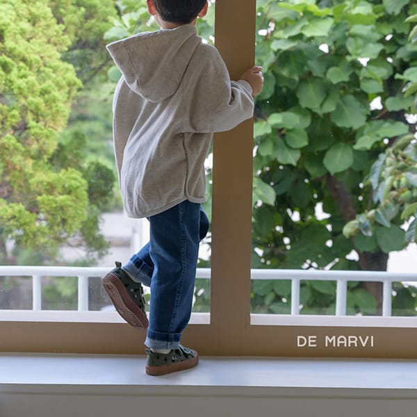 DE MARVI - Korean Children Fashion - #Kfashion4kids - One Span Denim Pants - 2