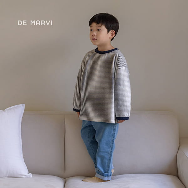 DE MARVI - Korean Children Fashion - #Kfashion4kids - One Span Denim Pants - 6
