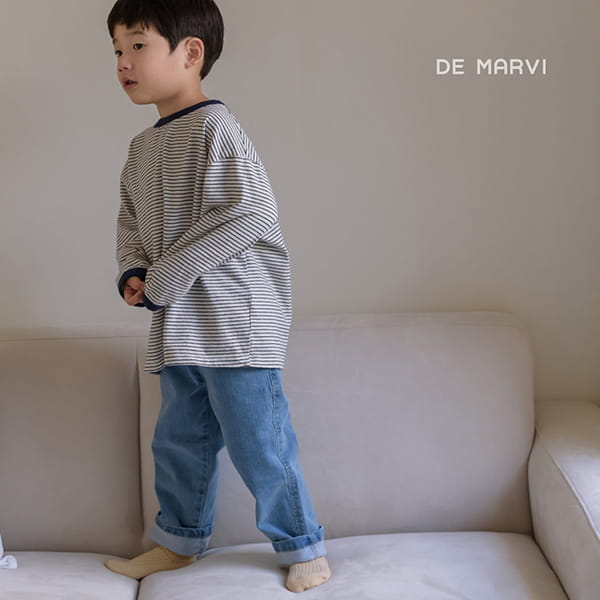 DE MARVI - Korean Children Fashion - #Kfashion4kids - One Span Denim Pants - 7