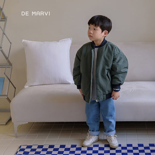 DE MARVI - Korean Children Fashion - #Kfashion4kids - One Span Denim Pants - 8