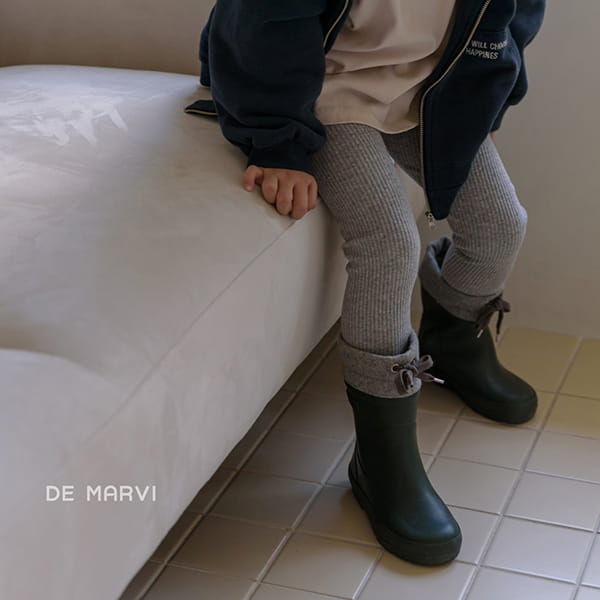 DE MARVI - Korean Children Fashion - #Kfashion4kids - 21 FW Rib Leggings - 9