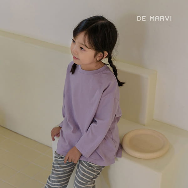 DE MARVI - Korean Children Fashion - #Kfashion4kids - Solid Single Tee