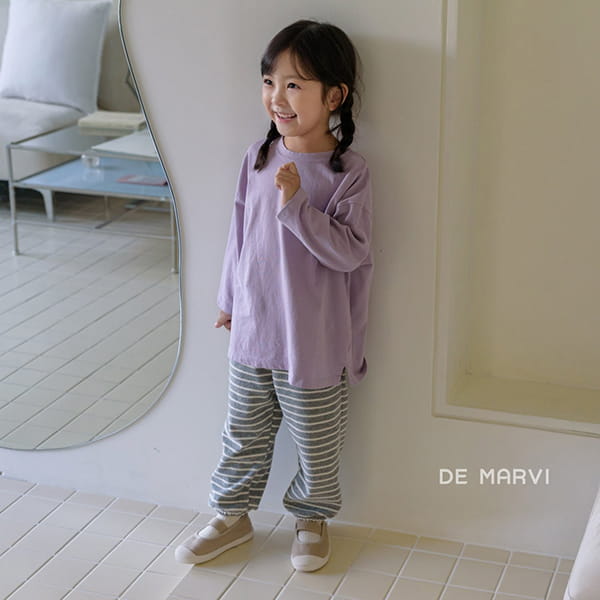 DE MARVI - Korean Children Fashion - #Kfashion4kids - Solid Single Tee - 4