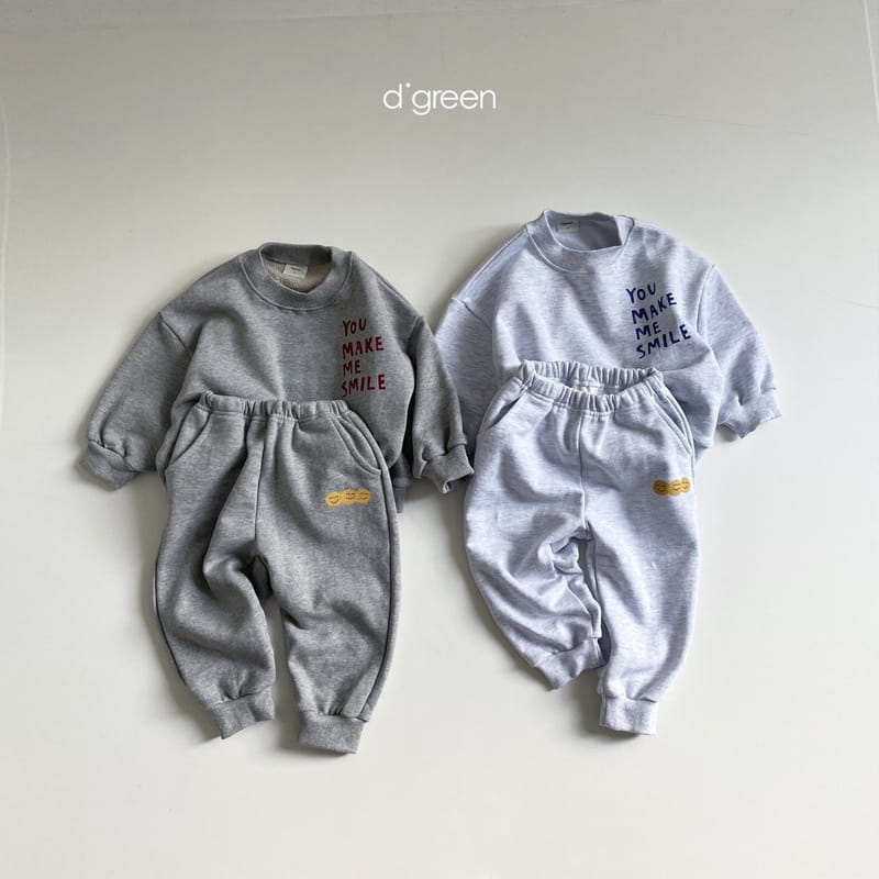 DIGREEN - Korean Children Fashion - #Kfashion4kids - Smile Top Bottom Set