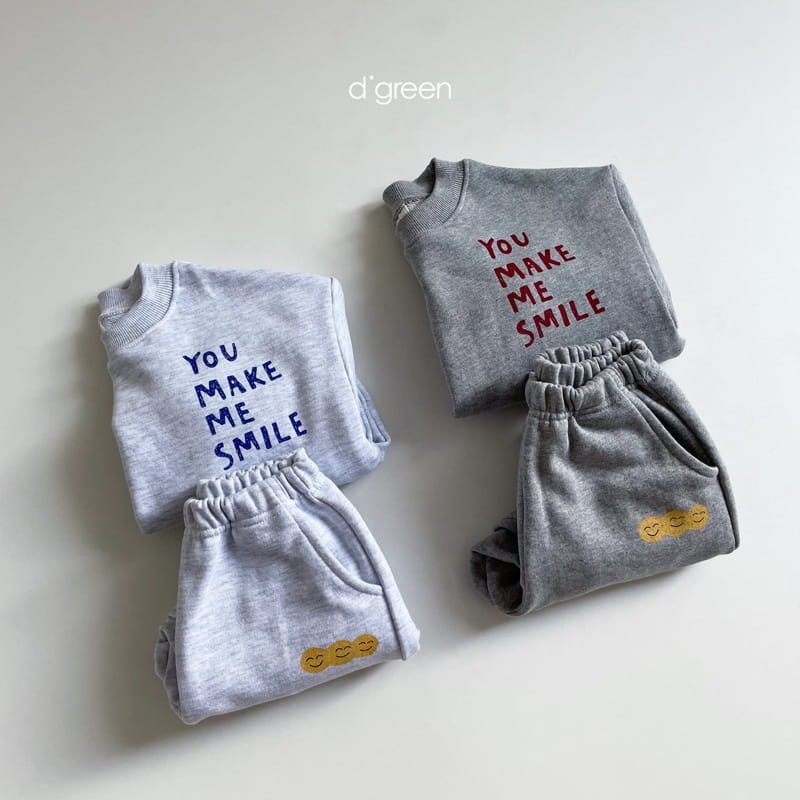 DIGREEN - Korean Children Fashion - #Kfashion4kids - Smile Top Bottom Set - 10
