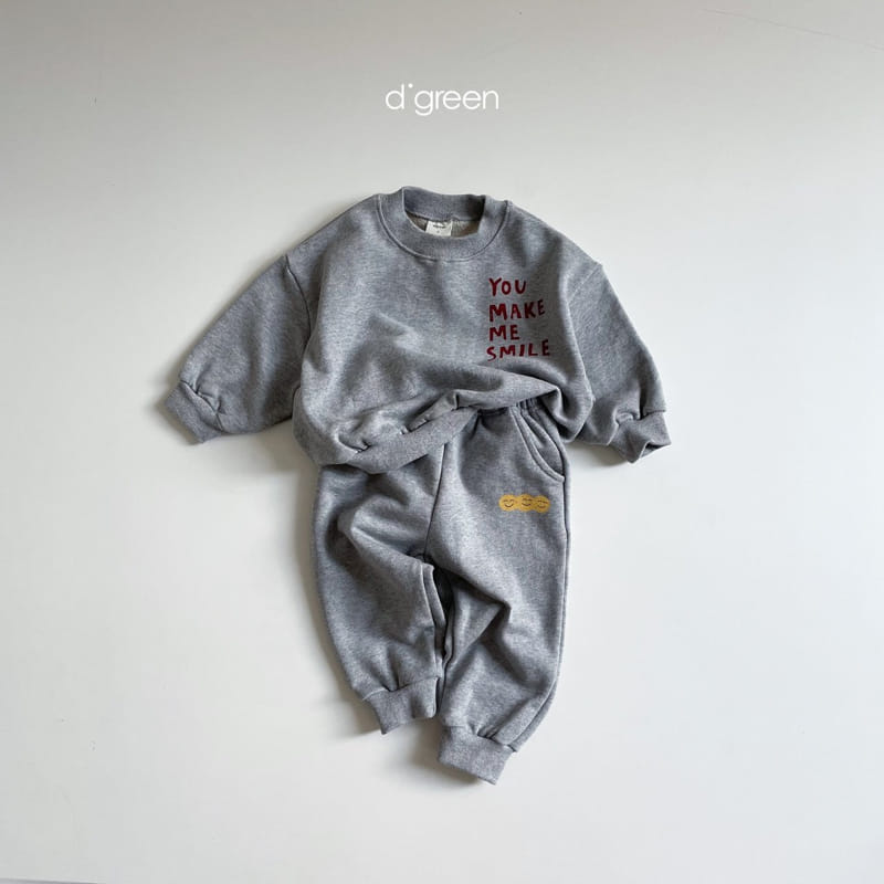 DIGREEN - Korean Children Fashion - #Kfashion4kids - Smile Top Bottom Set - 7