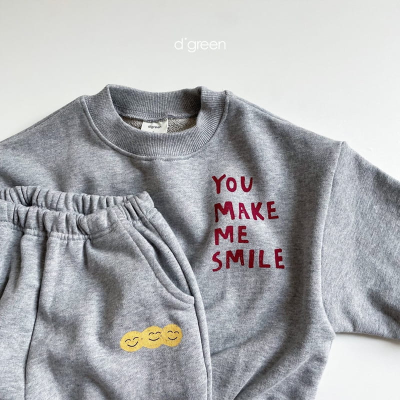 DIGREEN - Korean Children Fashion - #Kfashion4kids - Smile Top Bottom Set - 8