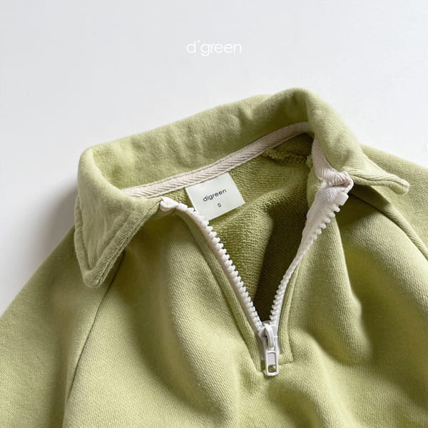 DIGREEN - Korean Children Fashion - #Kfashion4kids - Half Zip-up Sweatshirt