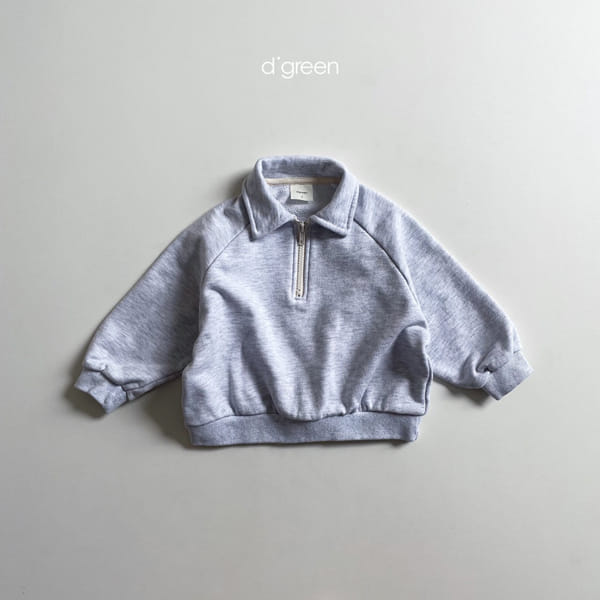 DIGREEN - Korean Children Fashion - #Kfashion4kids - Half Zip-up Sweatshirt - 6