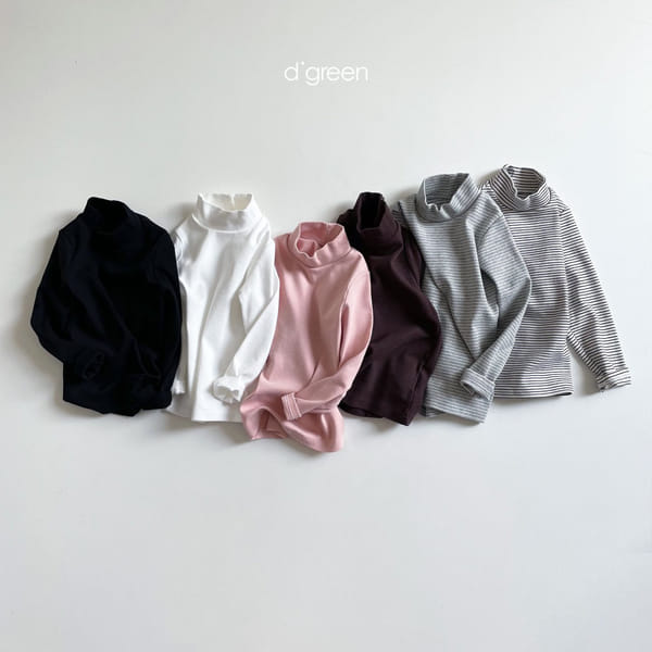 DIGREEN - Korean Children Fashion - #Kfashion4kids - Half Turtleneck Tee - 2